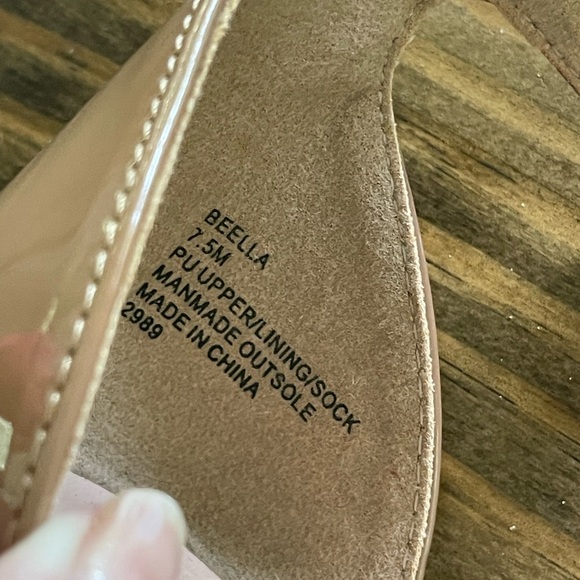 Madden Girl Tan Minimalist Heeled Sandals - Picture 4 of 4